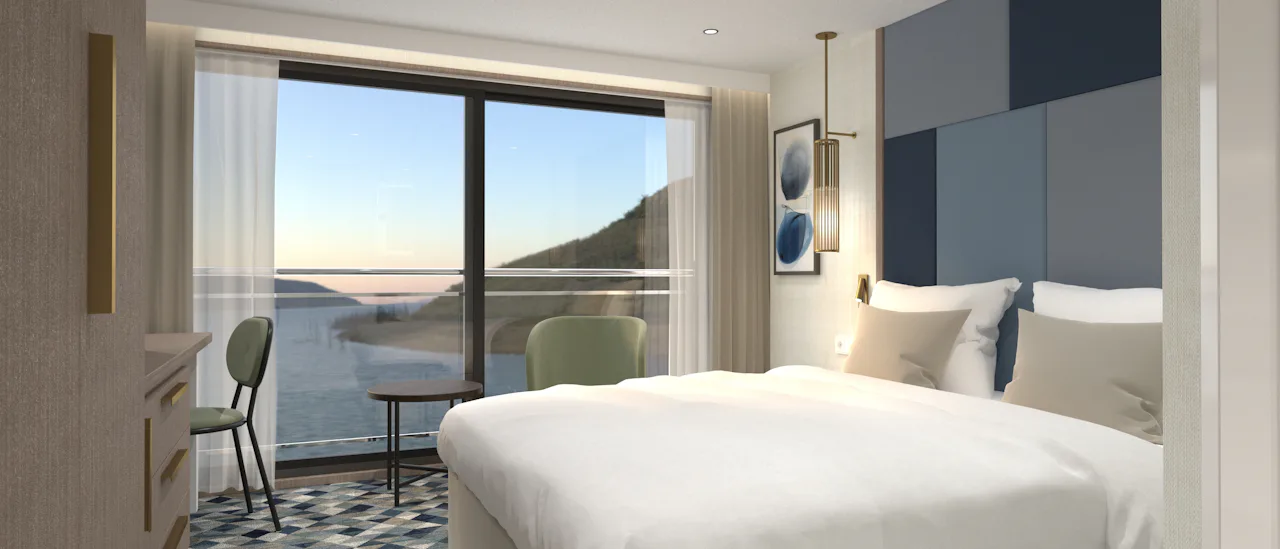 All cabins feature outside positions offering spectacular views of the charming sights along the riverbanks