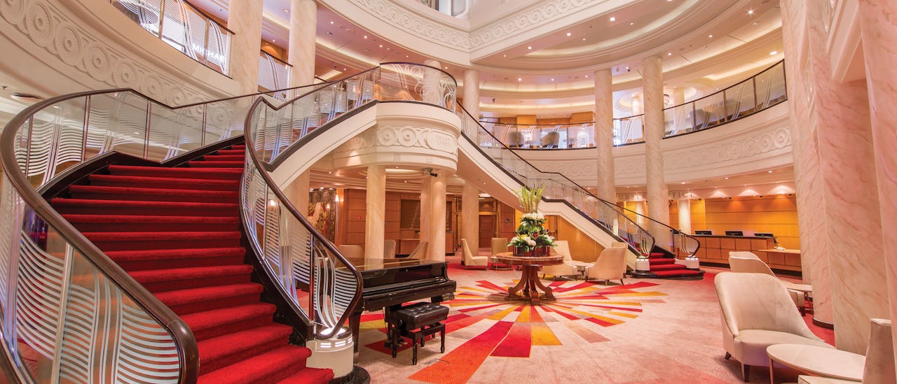 Grand Lobby – Queen Mary 2:s hjärta