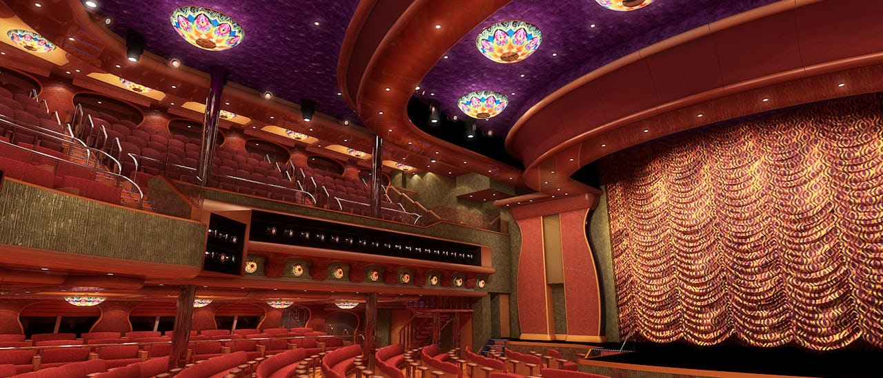 Teatern i väntan på en Las Vegas-inspirerad show