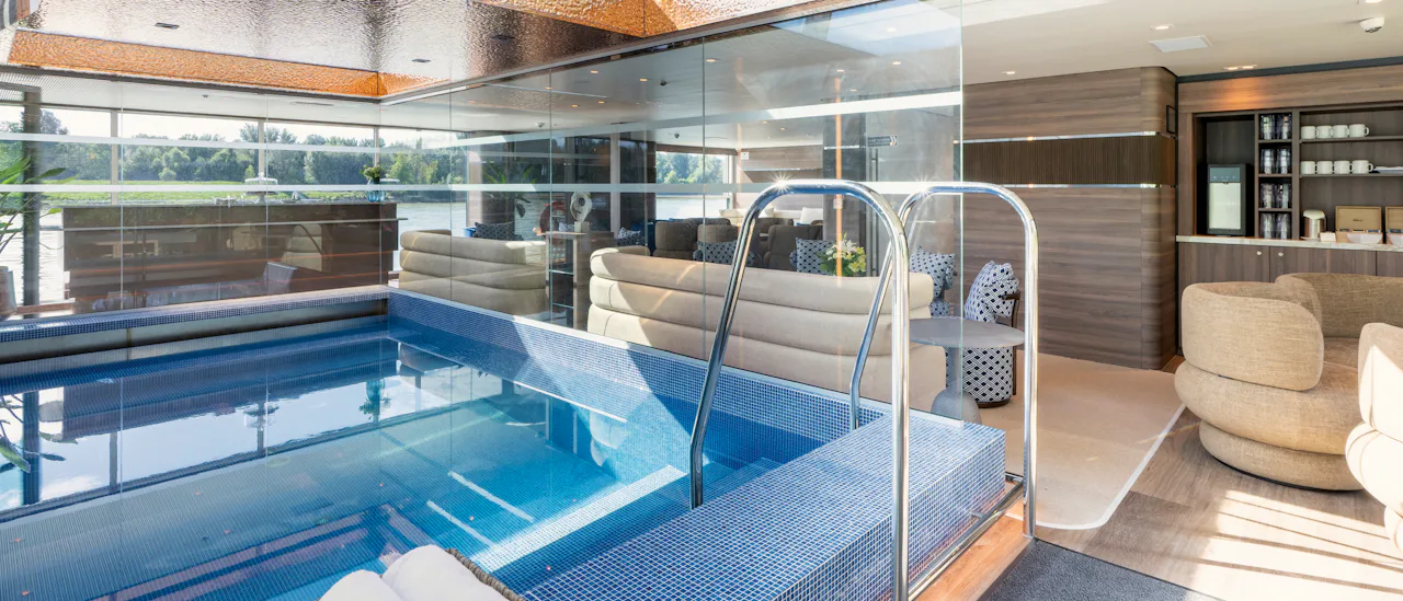The indoor pool