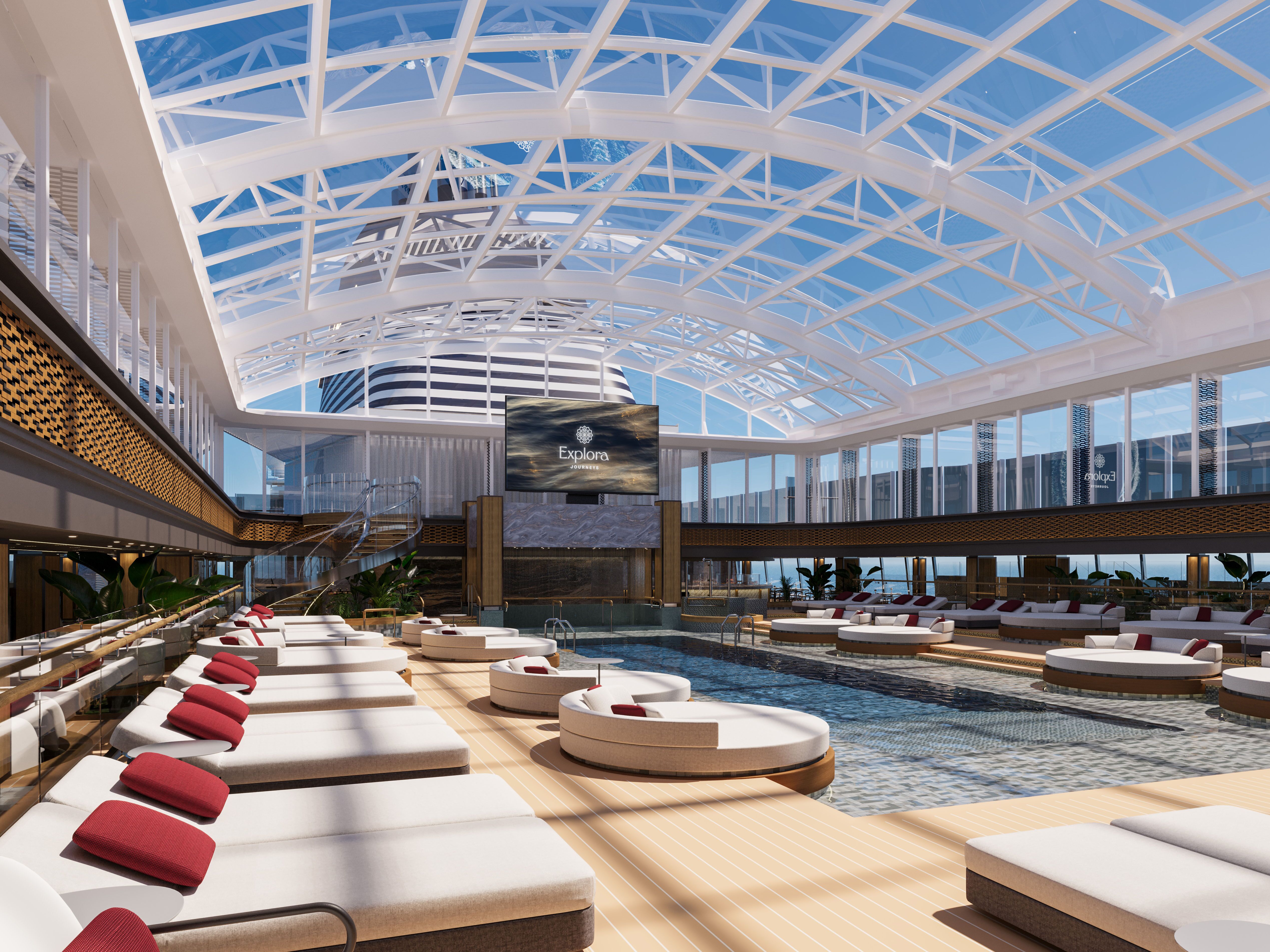 The Conservatory bjuder på en rofylld och rymlig miljö med pool och lounge för alla väder