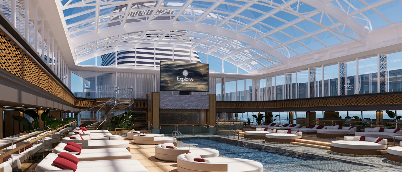 The Conservatory bjuder på en rofylld och rymlig miljö med pool och lounge för alla väder