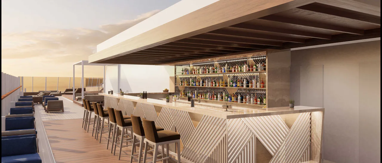 Njut av en cocktail på Helios Pool Bar
