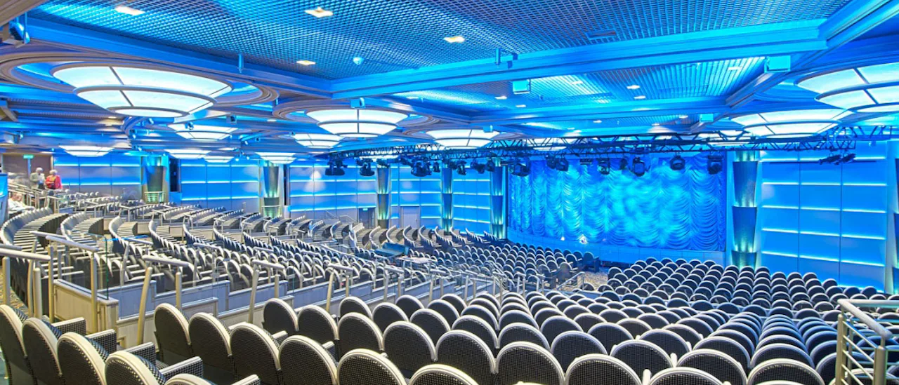 Teatern i väntan på en Las Vegas-inspirerad show