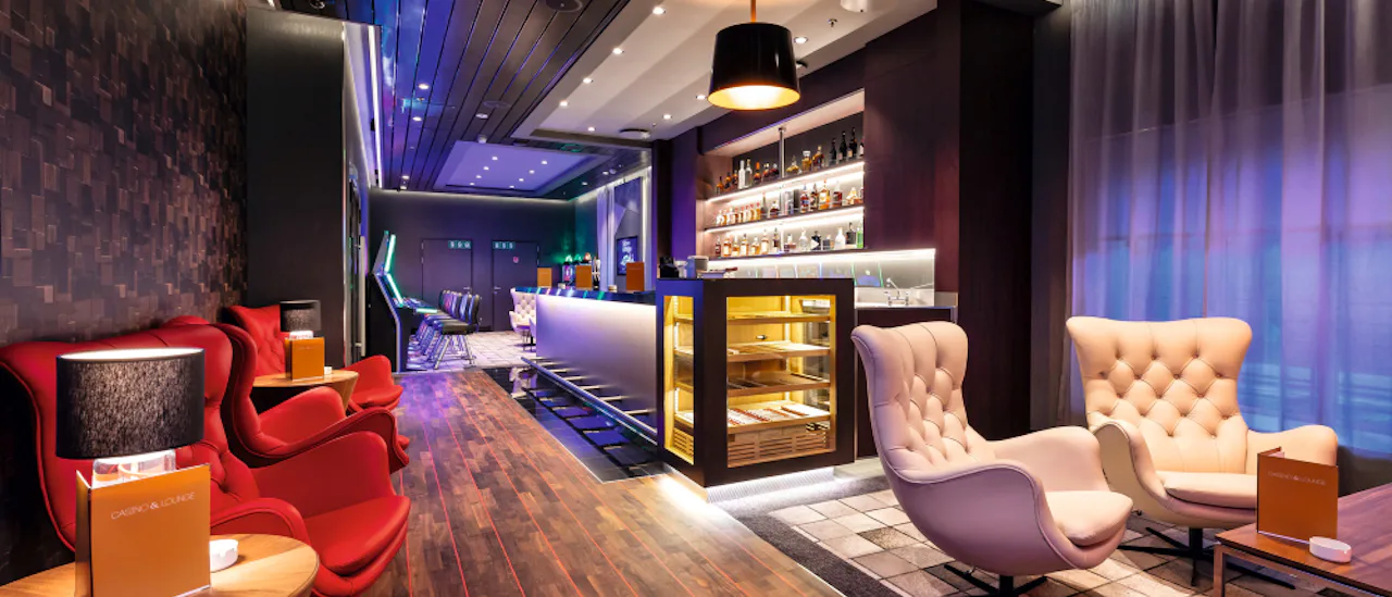 Kasinot välkomnar dig till en elegant loungemiljö