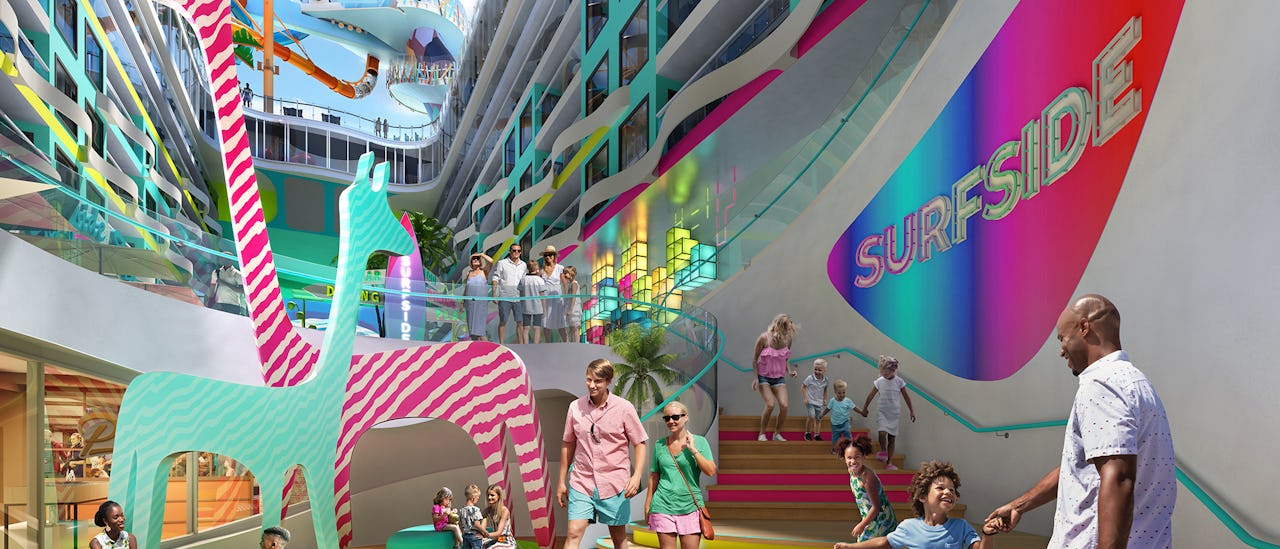Surfside - en stadsdel där vuxna och barn i åldern sex år och under kan vara och roa sig hela dagen