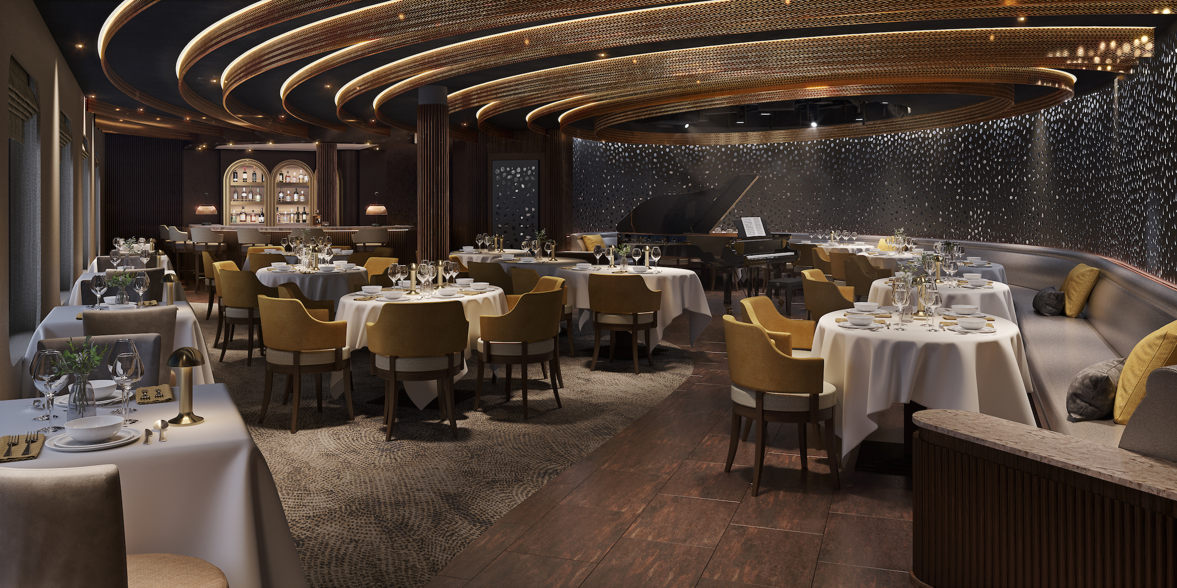 Silver Note är en exklusiv bar och lounge i jazzklubbsstil med 1920-talstema samt en restaurang som endast serverar middag