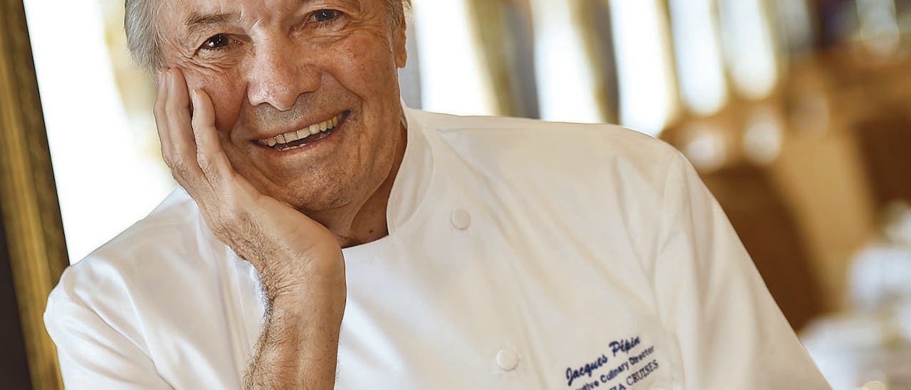 Den berömda kocken Jacques Pepin