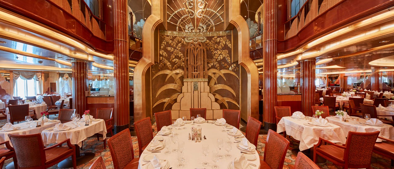 À la carte-restaurangen som ingår i kryssningsbiljetten.
