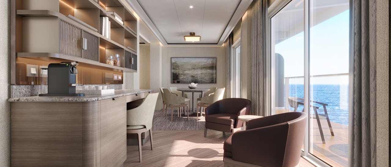 Silver Nova är det första fartyget i Silversea-flottan där varje hytt har balkong