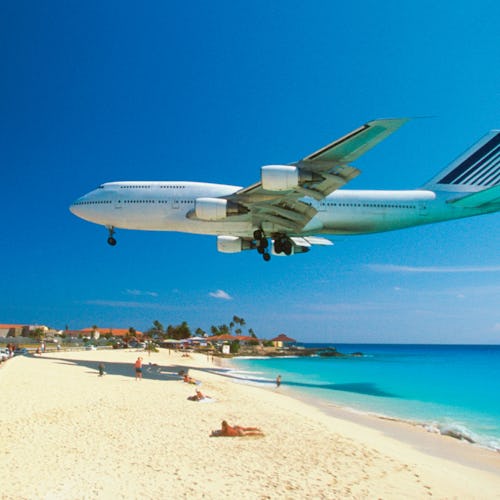 Maho beach på St.Martin