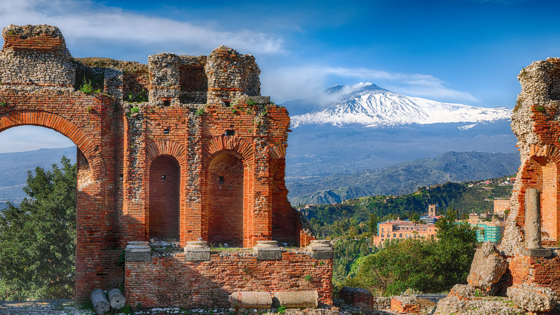 Taormina och Mount Etna