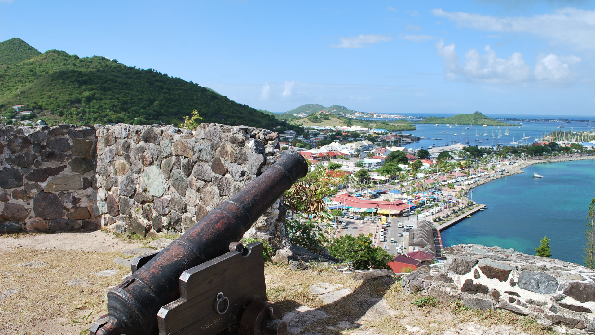 Fort Louis på St.Martin i Karibien