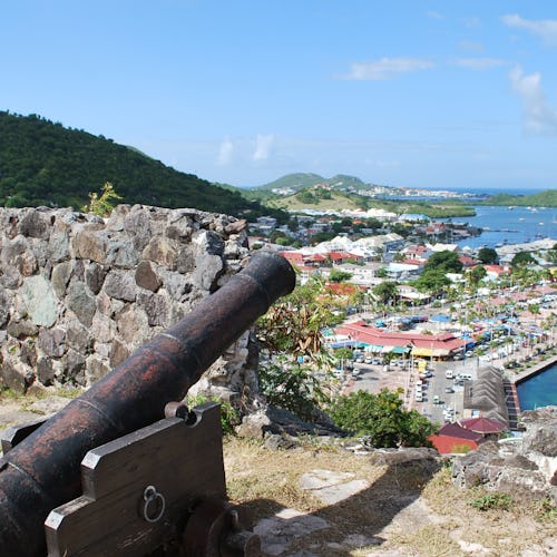 Fort Louis på St.Martin i Karibien