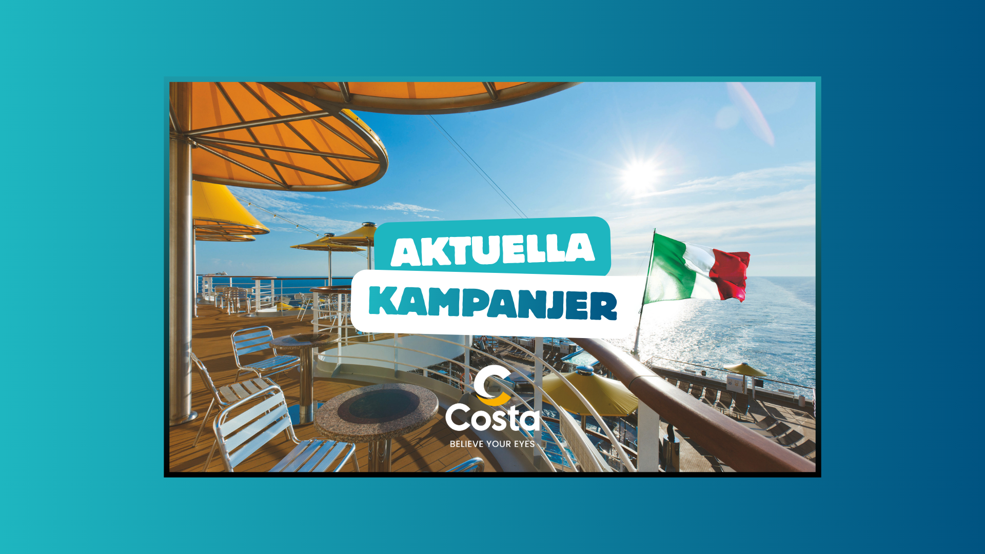 Costa Cruises aktuella kampanjer hos Kryssningar.se