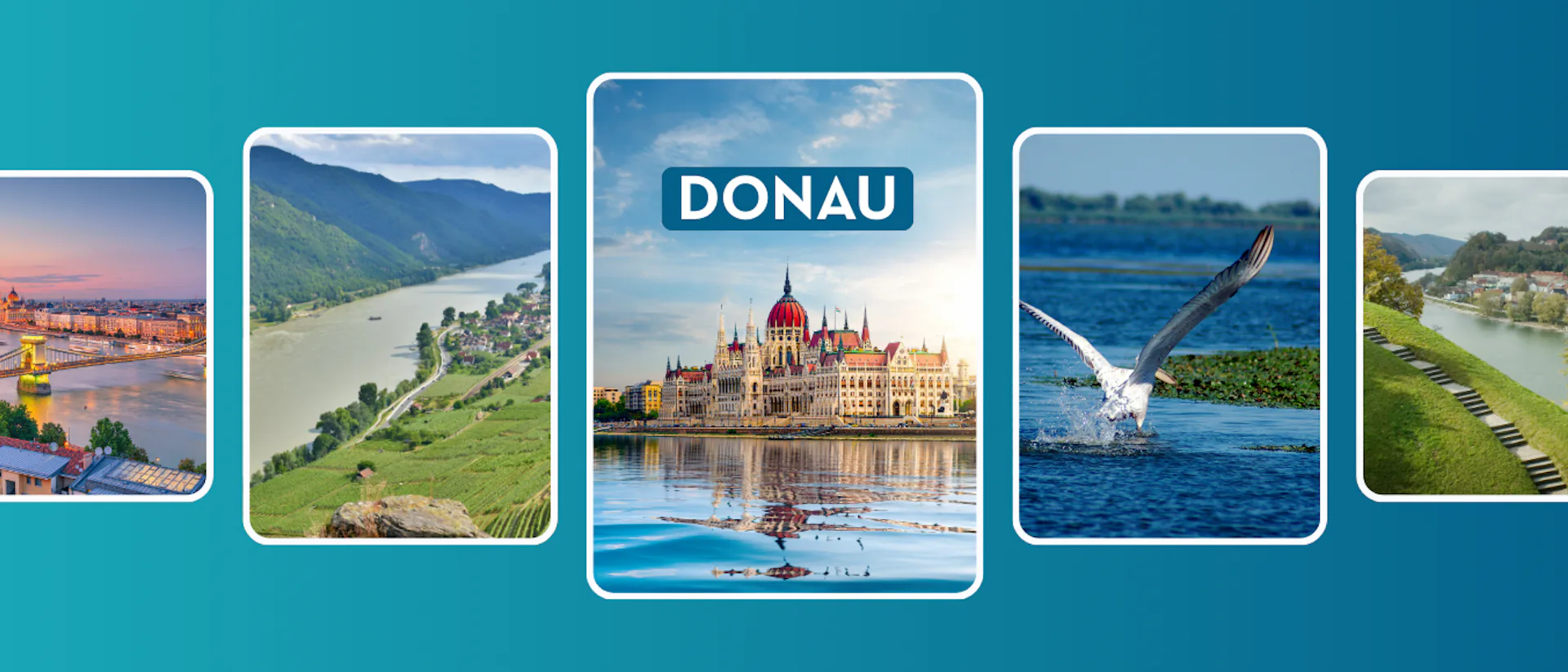 Flodkryssning på Donau med lyxigt fartyg