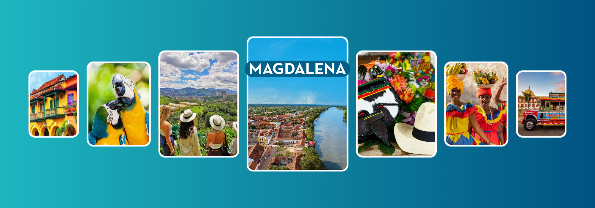 Kryssning på Magdalenafloden Sydamerika