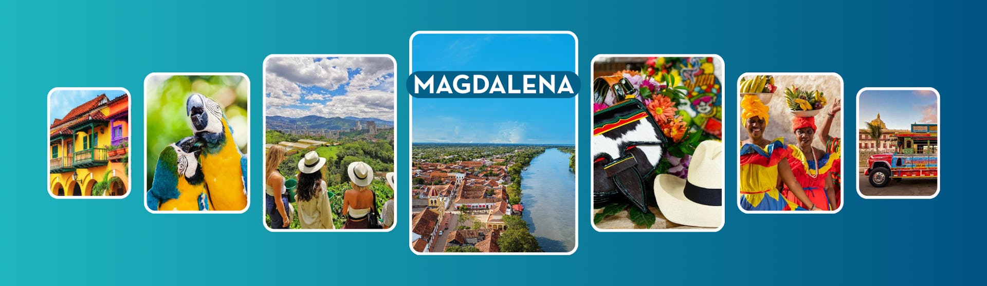 Kryssning på Magdalenafloden Sydamerika