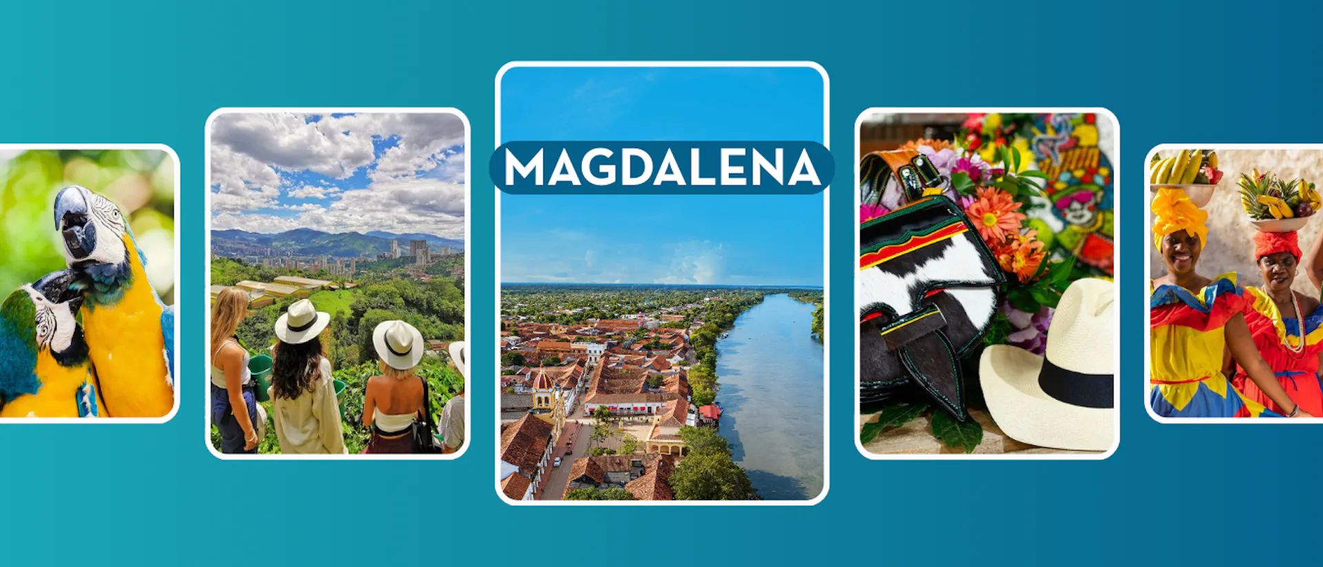 Kryssning på Magdalenafloden Sydamerika