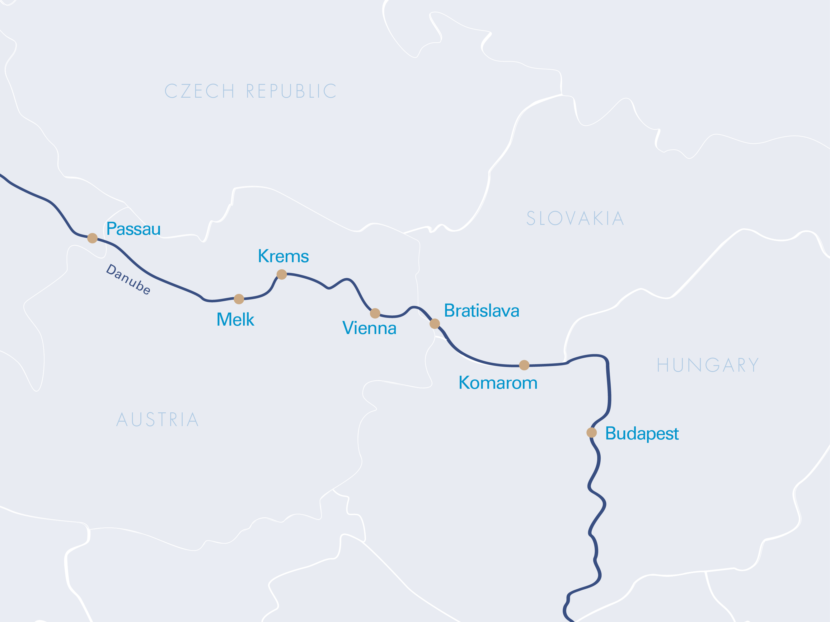 Karta Donau
